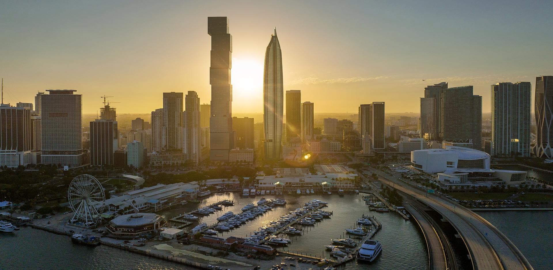 Delano Residences and the Downtown Miami skyline