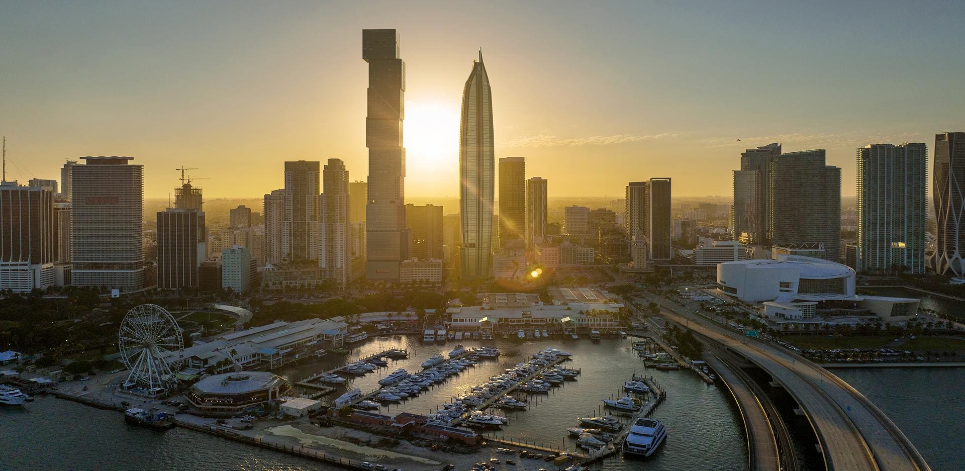 Downtown Miami skyline and bayfront context